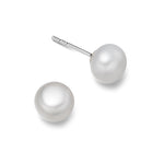 Pearl studs silver 8mm