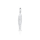 Sterling Silver Sardine Fish Pendant