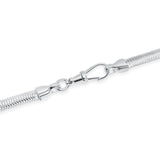 Sterling Silver Snake Chain Albert Bracelet