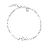 Sterling Silver Snake Anklet