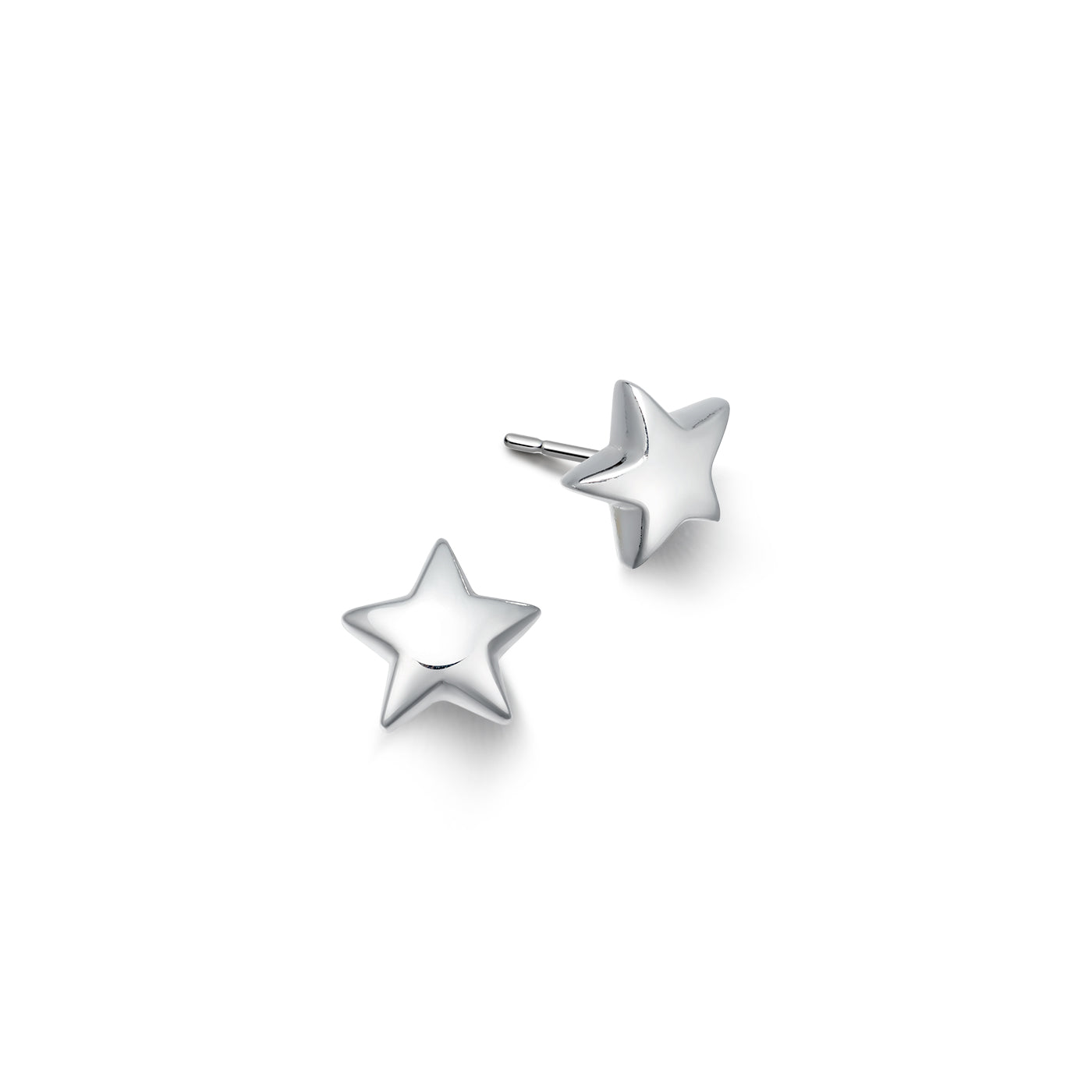 Sterling Silver Star Stud Earrings