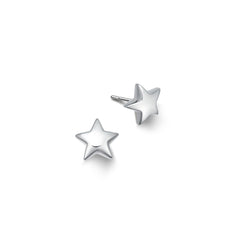 Sterling Silver Star Stud Earrings