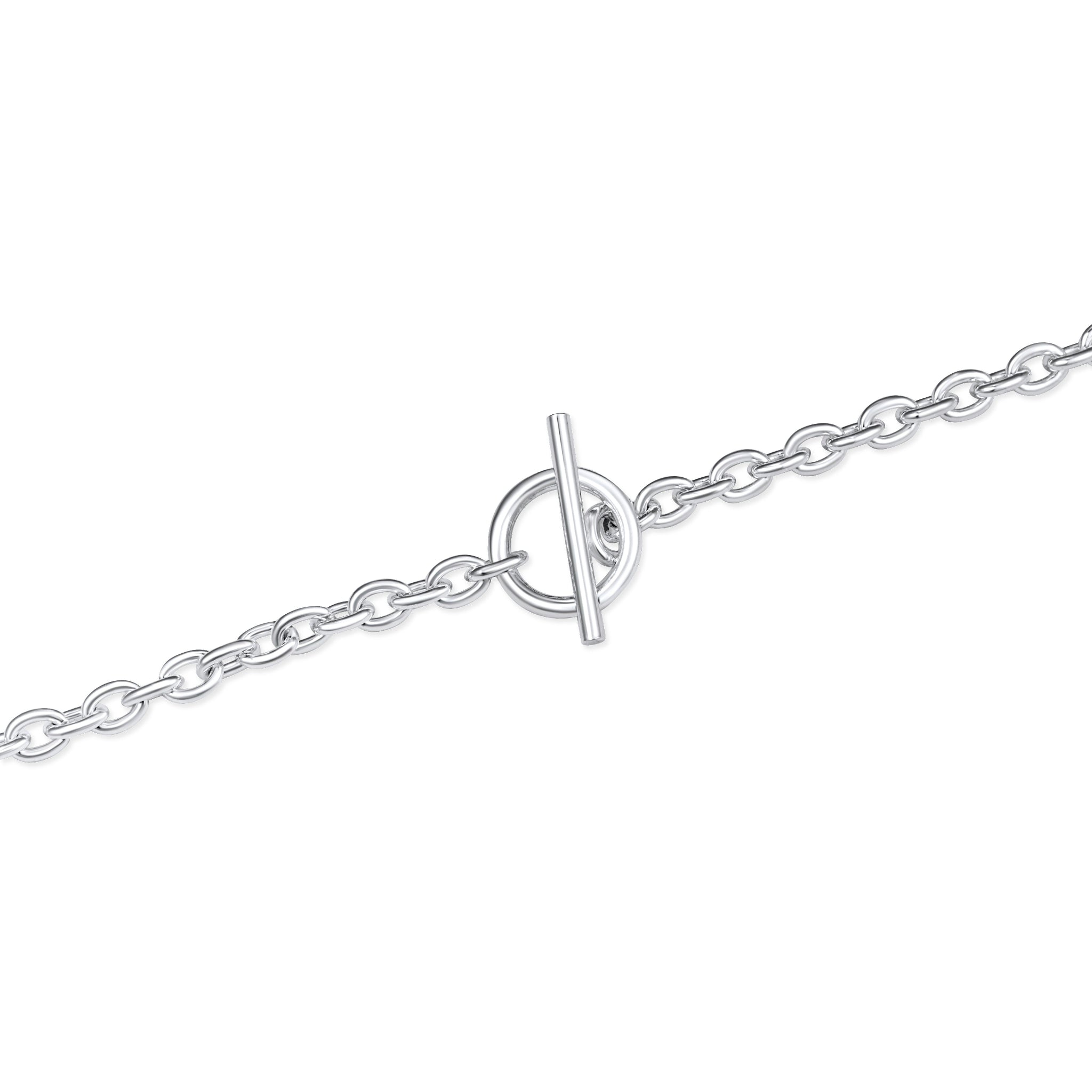 Sterling silver T-Bar on Chain