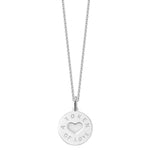 Sterling silver love token pendant