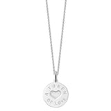 Sterling silver love token pendant