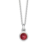 Sterling Silver Birthstone Necklace