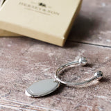 Sterling Silver Keyring - Twistball