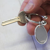 Sterling Silver Keyring - Twistball