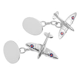 Silver Spitfire Cufflinks