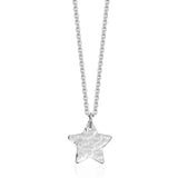 Hammered Silver Star Necklace