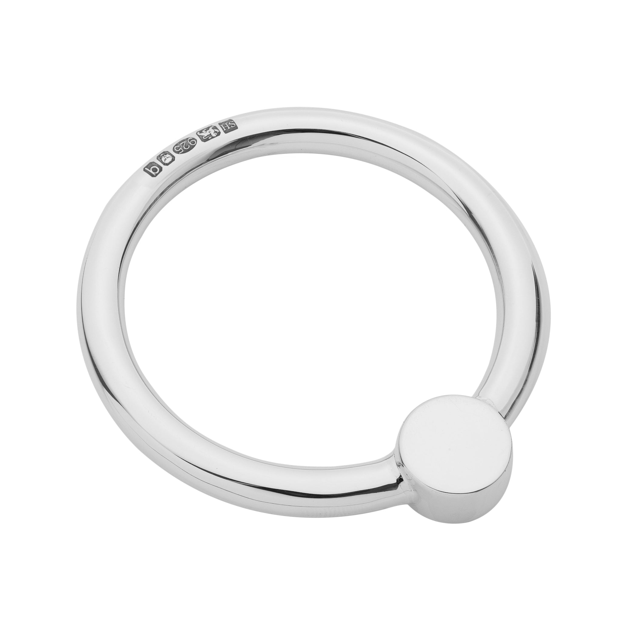 sterling silver baby rattle teething ring