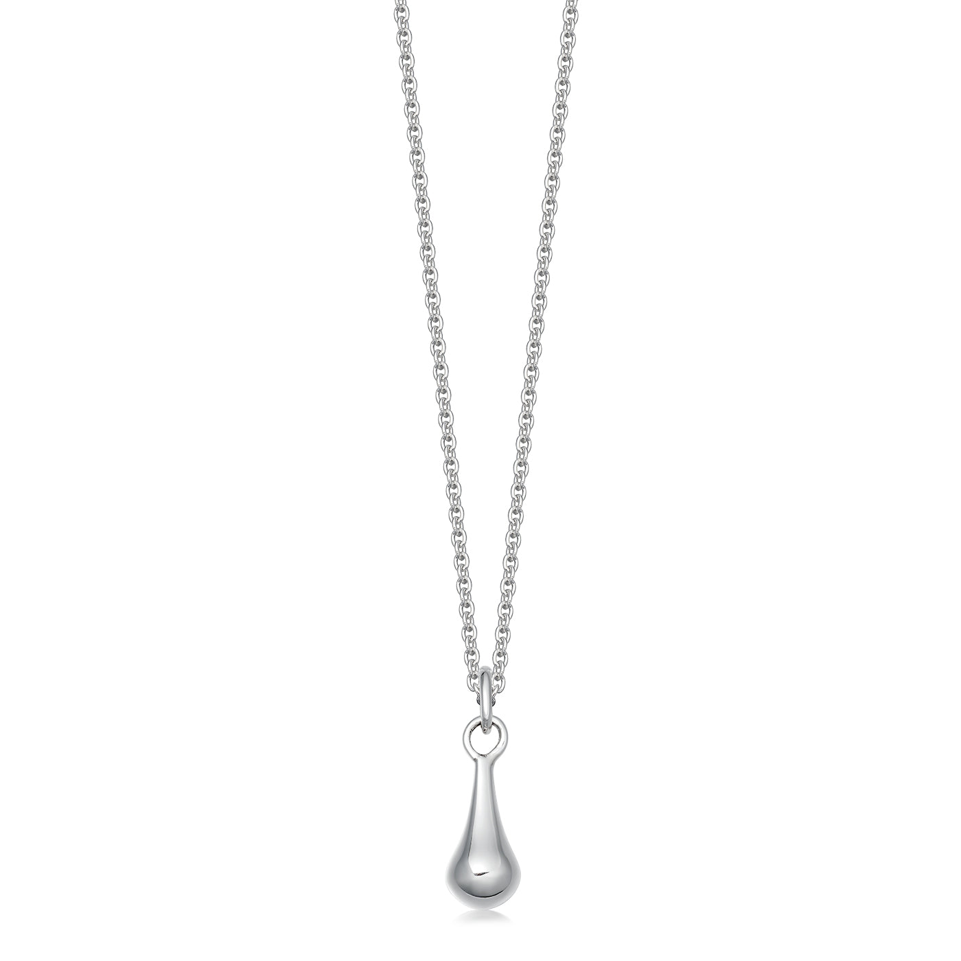 sterling silver teardrop pendant