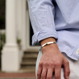 Men's Tapered Sterling Silver Cuff No.9
