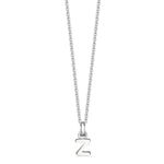 Sterling Silver Mini Letter Initial Necklace - hersey-and-son