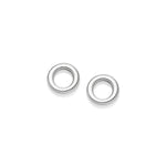 Front Facing Sterling Silver Hoop Earrings - hersey-and-son