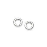 Front Facing Sterling Silver Hoop Earrings - hersey-and-son