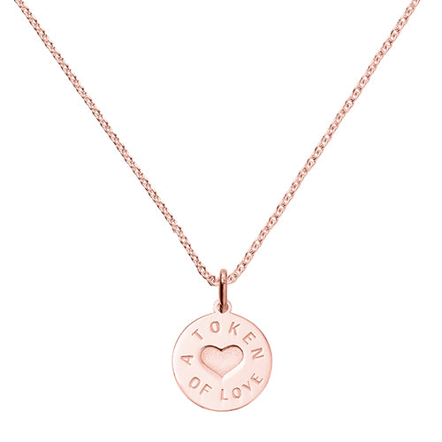 Rose Gold Vermeil Token of Love Pendant