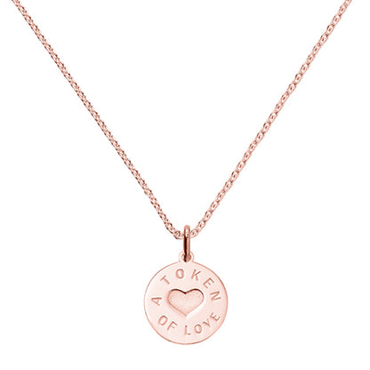 Rose Gold Vermeil Token of Love Pendant