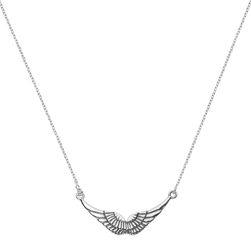 Silver Angel Wings Necklace
