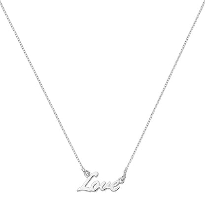 Silver Love Necklace