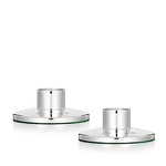 Modern Silver Candlestick Holder - hersey-and-son