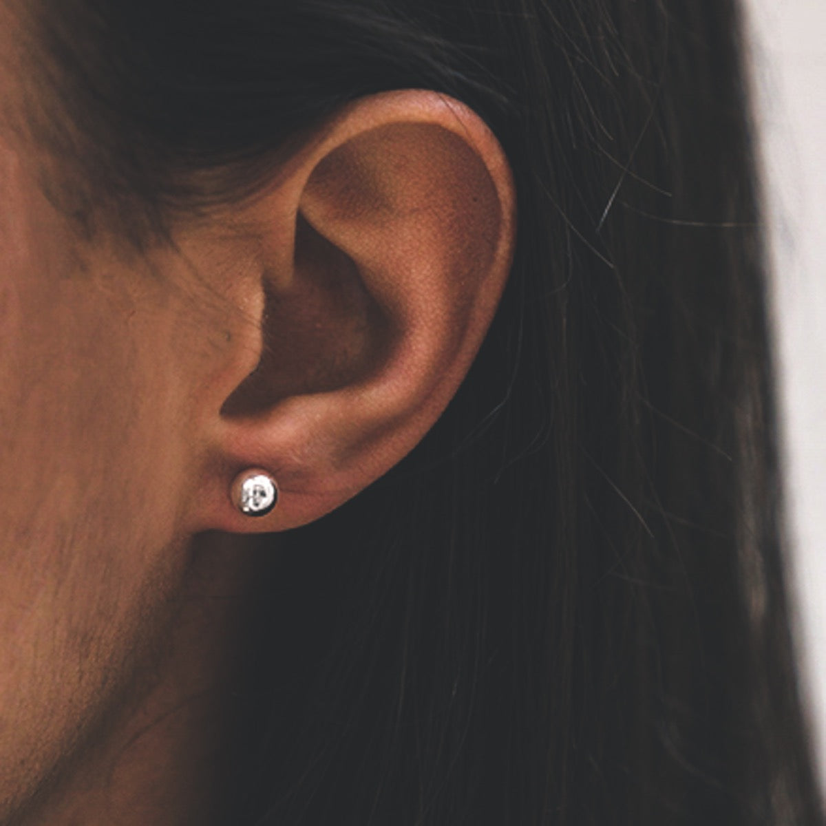 Sterling silver ball earrings on sale 6mm