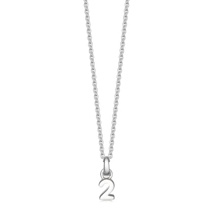 Silver Number 2 Pendant