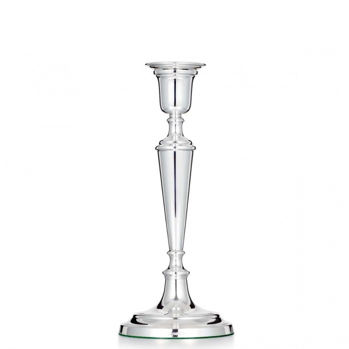 Silver v stem classic candlestick 9