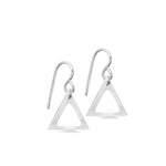 Sterling Silver Triangulum Earrings - hersey-and-son