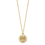 18ct Gold plated Guardian Angel Necklace - hersey-and-son