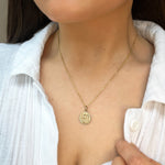 18ct Gold plated Guardian Angel Necklace - hersey-and-son