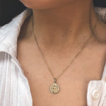 18ct Gold plated Guardian Angel Necklace - hersey-and-son