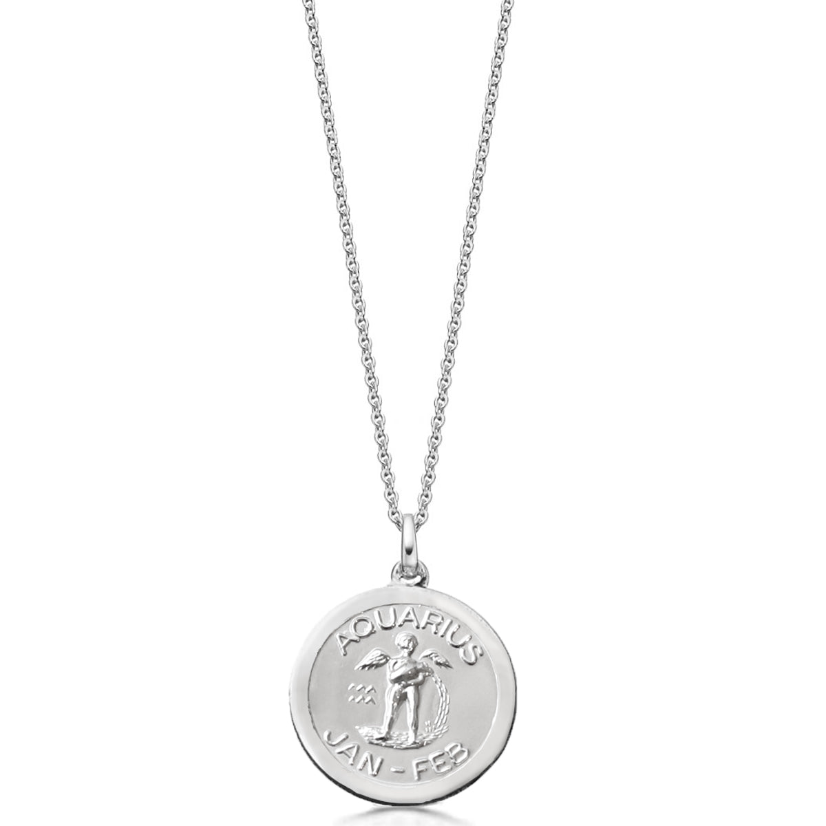 Mens Silver zodiac necklace