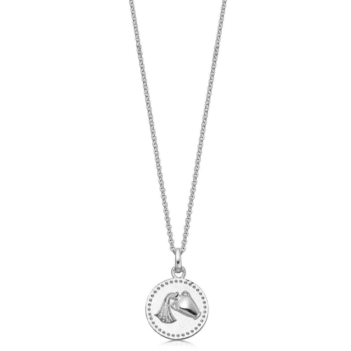 Sterling Silver Aquarius Pendant