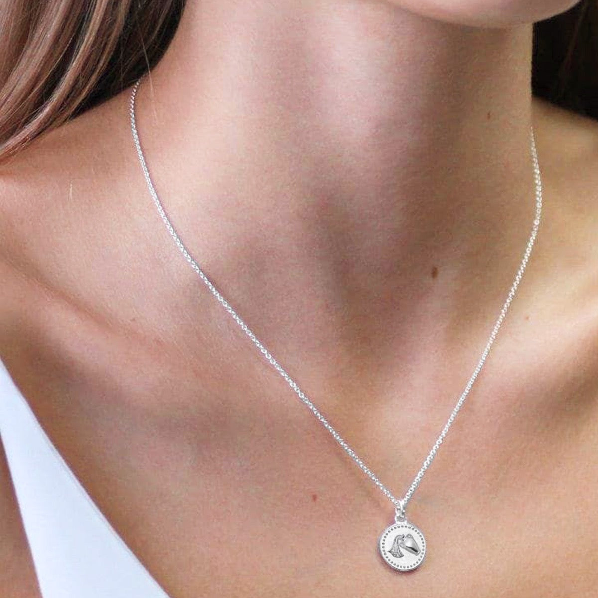 Sterling Silver Aquarius Pendant