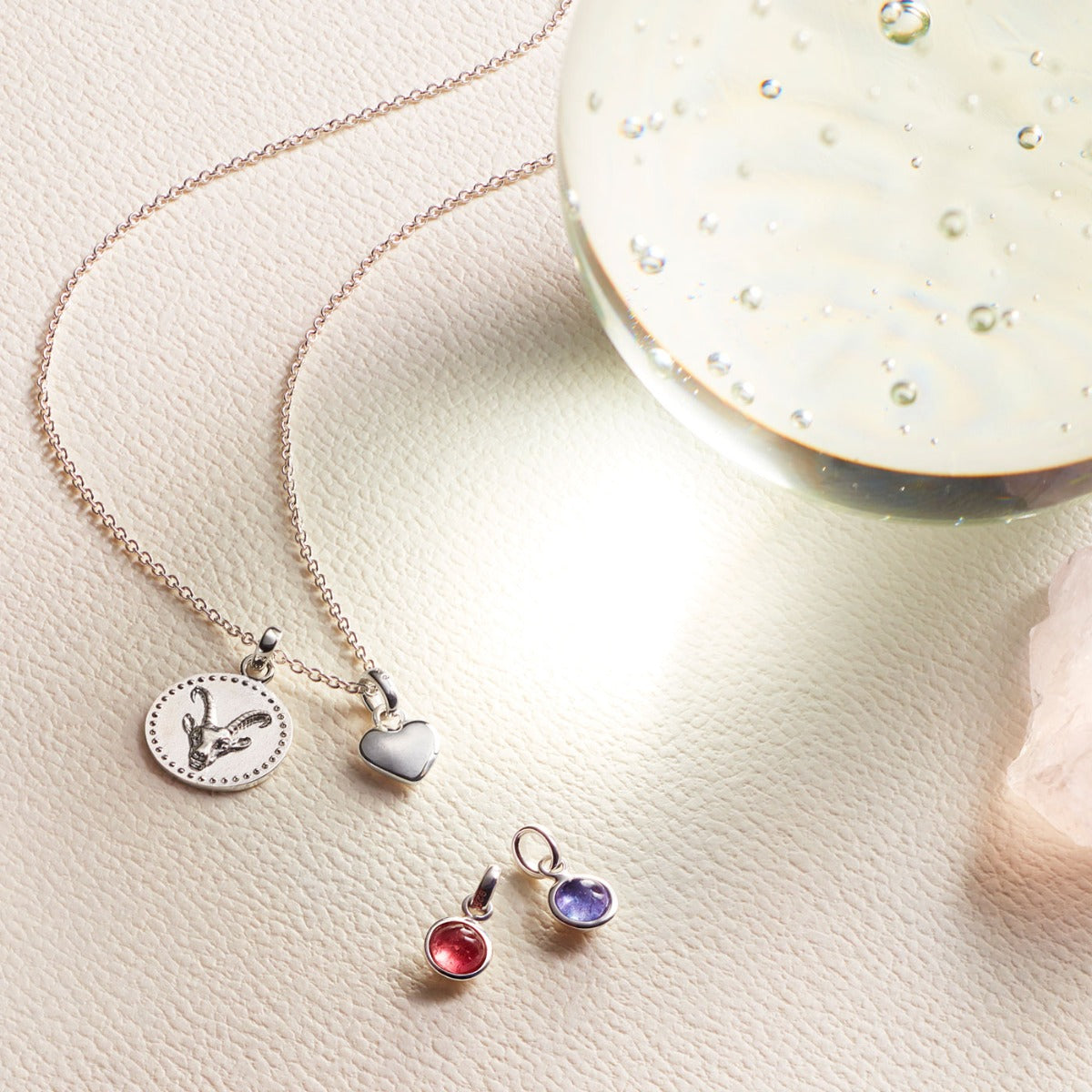 Capricorn birthstone necklace sale