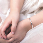 Child's Open Silver Bangle - hersey-and-son