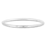 Silver Bangle No.1 - Hammered 4mm - hersey-and-son