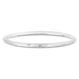 Silver Bangle No.1 - Hammered 4mm - hersey-and-son
