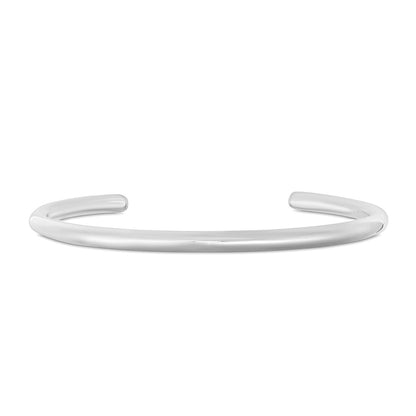 Round Silver Open Bangle