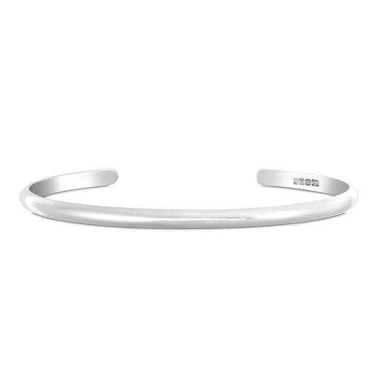 Slim Sterling Silver Message Bracelet