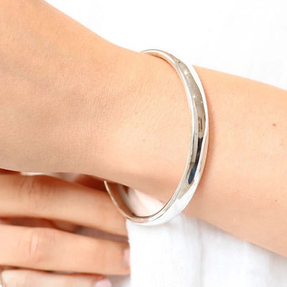 Silver Bangle No.2 - Classic Chunky 8mm