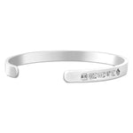Open Silver Bracelet - Charles III Coronation Hallmarks - hersey-and-son