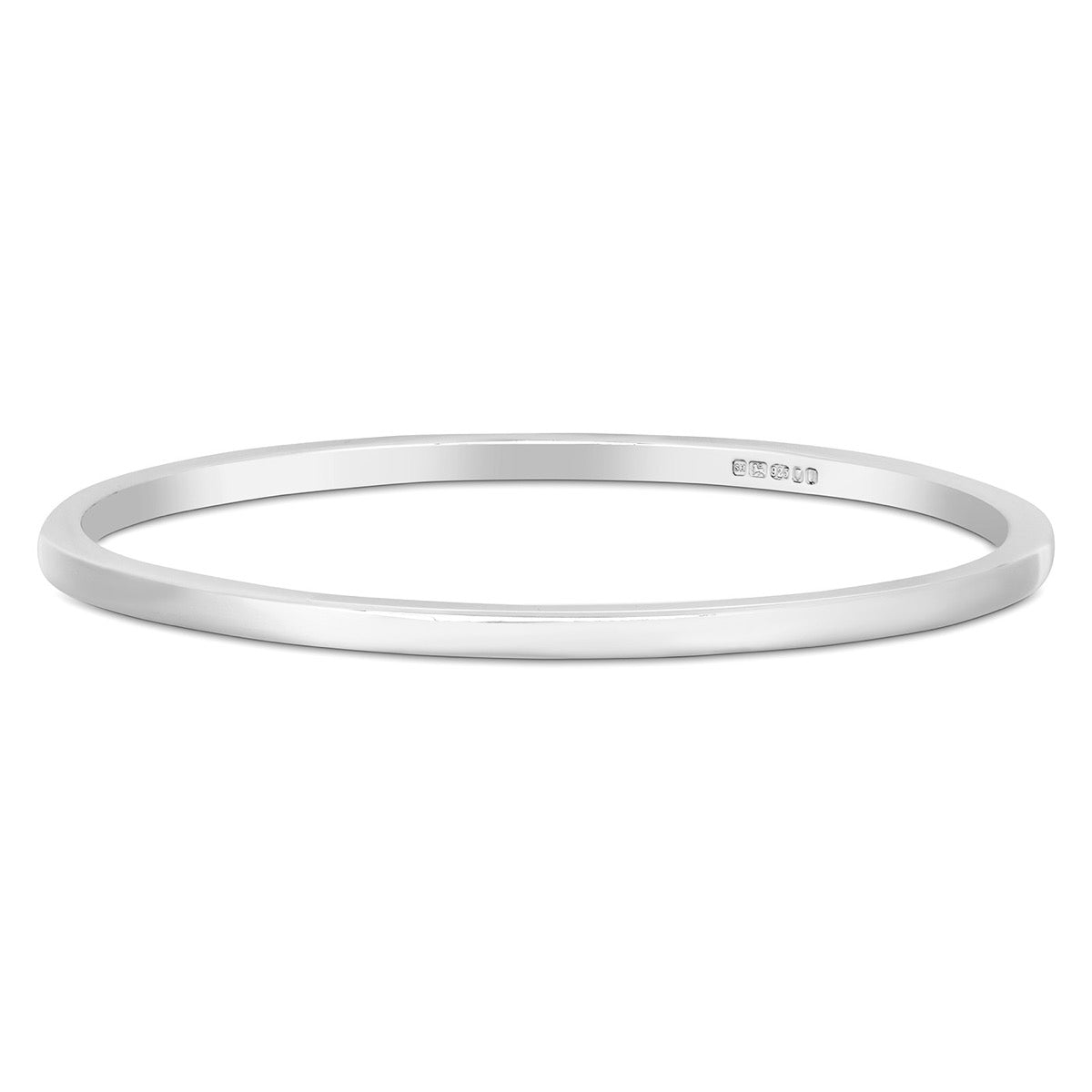 Silver Bangle Square Section