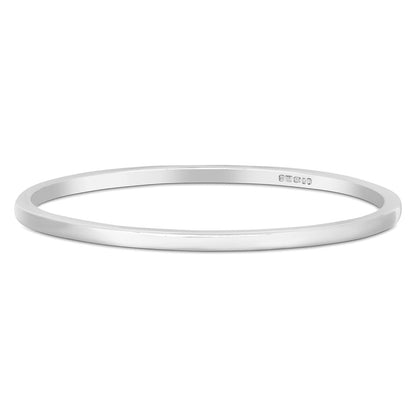 Silver Bangle Square Section