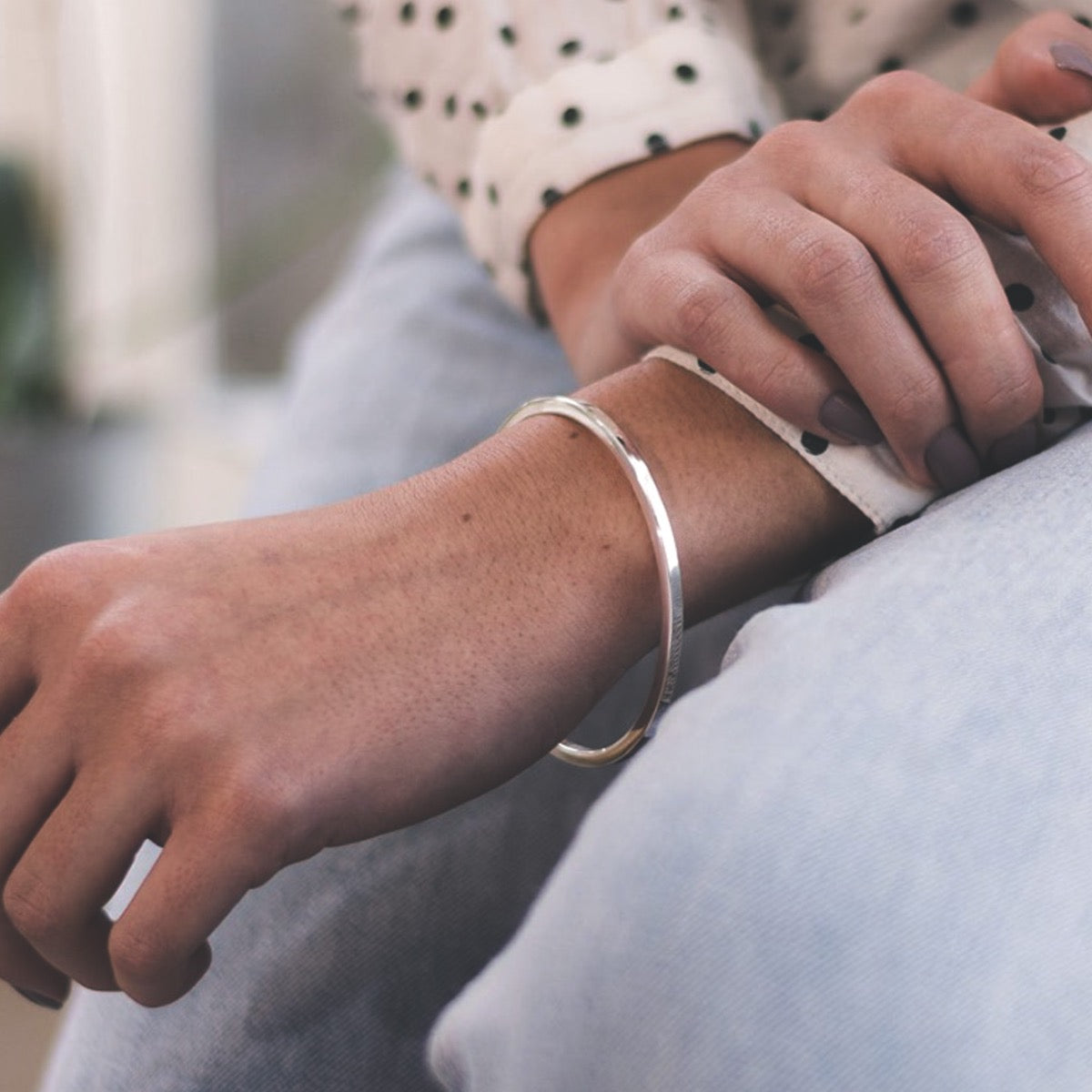 Silver bangle number 3 