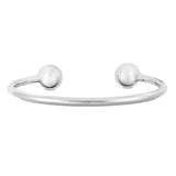 Womens Silver Torque Bangle - hersey-and-son