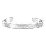 Mens Chunky Beaten Silver Bracelet - hersey-and-son