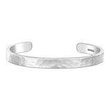 Mens Chunky Beaten Silver Bracelet - hersey-and-son