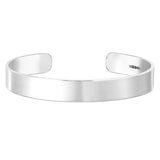 Mens Classic Silver Cuff Bracelet - hersey-and-son